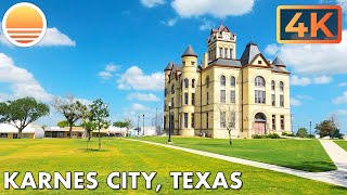 🇺🇸 4K60 Karnes City Texas 🚘 Drive with me in a Texas town [upl. by Enihpets]