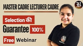 Master Cadre Lecturer Cadre Coaching  Free Webinar  Online Batch  Bansal Academy [upl. by Bowerman]