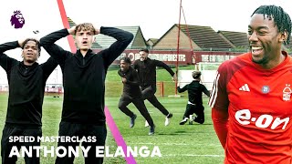 ANTHONY ELANGA SPEED CHALLENGE 💨  PL Masterclass [upl. by Gradey403]