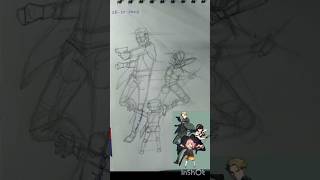 How To Draw Anime Body Figures shorts anime spyxfamily art [upl. by Camm762]