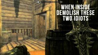 How To Get Into Mercers House amp Find Evidence in Skyrim [upl. by Emerson]