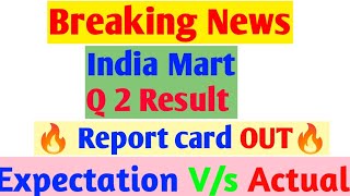 Indiamart Quarter 2 Result out 💥 Indiamart share latest news trending viral sharemarket [upl. by Lisetta248]