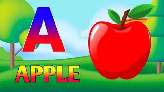 Phonics Song 2 with TWO Words in 3D  A For Apple  ABC Alphabet Songs 13 [upl. by Dolorita]