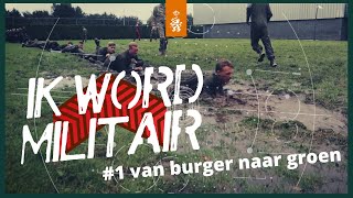 💪 Van BURGER naar GROEN het begin van de AMO  IK WORD MILITAIR  1 [upl. by Hoenack]