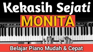 MONITA KEKASIH SEJATI  TUTORIAL PIANO  MUDAH amp CEPATPASTI BISA [upl. by Etnoved]