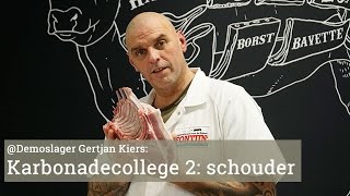 Karbonadecollege door Gertjan Kiers deel 2 de schouderkarbonade [upl. by Htebasile]