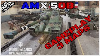 World of Tanks Console AMX 50B GAMEPLAY 3 MAPS WOTC EPIC created by JBMNTSVK [upl. by Eradis]