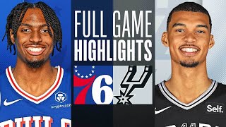 76ERS at SPURS  FULL GAME HIGHLIGHTS  April 7 2024 [upl. by Ahcsap]