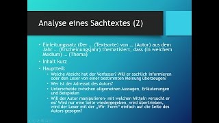 Sachtexte analysieren  Deutsch [upl. by Inahpets]