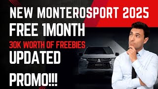 NEW MONTERO SPORT 2025 FREE ONE MONTH UPDATED PROMO [upl. by Lehcyar]