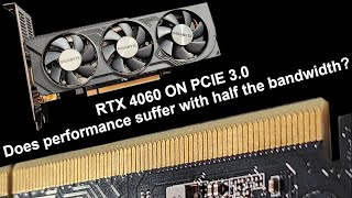 Does having only 8 PCIe lanes hold the 4060 back  RTX 4060 on PCIe 30 [upl. by Latsyrk]