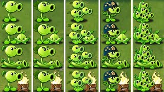 All PEAS and Support Plants POWER UP  Which Team Plant is Best PvZ 2 Power Fight [upl. by Clywd]