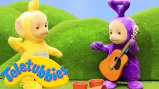 Teletubbies  Play Musical Instruments  Teletubbies Stop Motion  Cartoons for Children [upl. by Jacquie439]