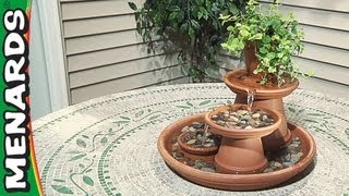 How To Build a Terra Cotta Fountain  Menards [upl. by Asiar333]