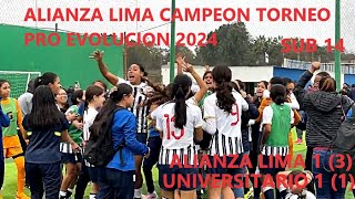 SUB 14 ALIANZA LIMA CAMPEONPENALES Y PREMIACION de torneo aperturacopa pro evolucion 2024 [upl. by Nnybor481]