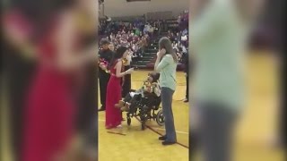 Johnson Co homecoming princess shares crown with student who has cerebral palsy [upl. by Alitta]