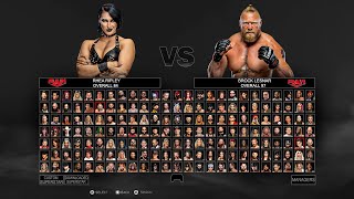 WWE 2K24 Full Roster Raw Smack Down NXT Plus GameplayConcept [upl. by Milly]