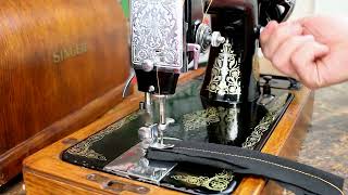 Sewing with a Beautiful Singer 99k Mk1 Hand Crank Sewing Machine [upl. by Reese]