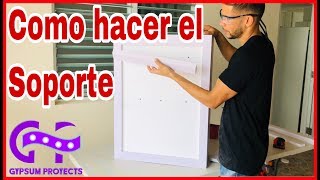 Como hacer el soporte de un gabinete en PVC [upl. by Leakim]