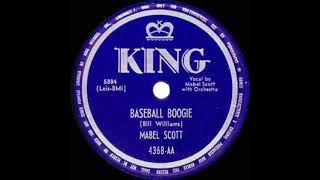 1950 Mabel Scott  Baseball Boogie [upl. by Aitnis]