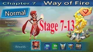 Lords Mobile  Normal Chapter 7 Way of Fire Stage 7  13 [upl. by Ace]