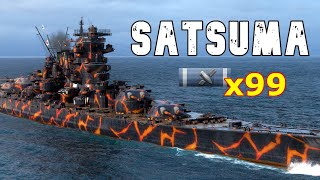 World of WarShips Satsuma  5 Kills 331K Damage [upl. by Eiddam121]