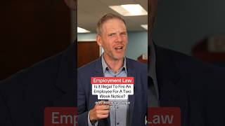 Employment Law Fired After Putting In A Two Week Notice workersrights californialaw [upl. by Ettezil110]