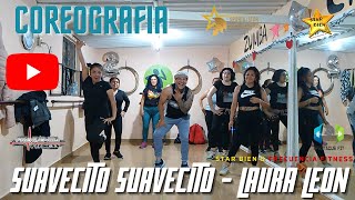 SUAVECITO SUAVECITO  LAURA LEON  CUMBIA  COREOGRAFIA FT DAVID DOMINGUEZ [upl. by Fanchon]