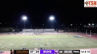 Coalinga High School Football vs Washington Union High School [upl. by Sev]