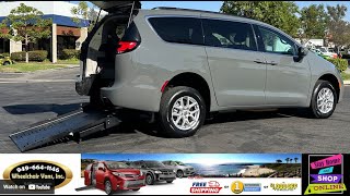 For Sale 2022 Chrysler Pacifica FR Conversions Manual Fold Out Ramp Rear Loading Wheelchair Van [upl. by Mandi]