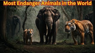 Top 10 Endangered Animals Worldwide  A Critical List [upl. by Kahlil]