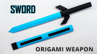 How to Make a PAPER SWORD  Easy Origami Tutorial for a Stunning Paper Sword [upl. by Anikes]