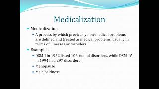 Medical Sociology Module 08 Illness Behavior Medicalization [upl. by Anor]