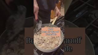 KETO Beef Stroganoff Casserole ketorecipes ketolifestyle casserole savory lowcarb [upl. by Nuahsyar]