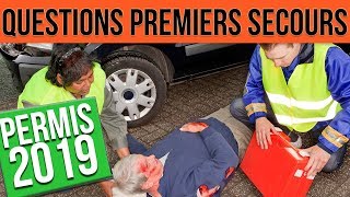 QUESTIONS PREMIERS SECOURS  Permis 2023 [upl. by Adnirual]