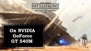 Star Wars Battlefront on NVIDIA GeForce GT 540M 2 [upl. by Kacy852]