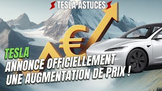 Tesla officiel  augmentation de prix en juillet 2024 [upl. by Ardenia572]