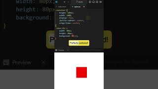 How to Center a Div in 3 Seconds  CSS Flexbox Hack shorts [upl. by Nedarb]