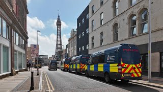 Blackpool Police Prepare for Protest [upl. by Hafeetal]