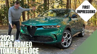 2024 Alfa Romeo Tonale Veloce PHEV Review First Impressions Specs amp Features [upl. by Nellda]