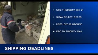 Christmas shipping deadlines 2023 Whens the last day to send packages [upl. by Lihp620]