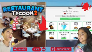 Restaurant Tycoon 2 CODES and real play [upl. by Sykleb]