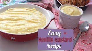 How to make simple Vanilla Custard  Recipe  Daniellas Home Cooking [upl. by Stewardson]