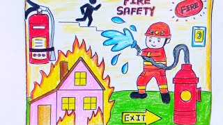 Safety poster drawing competitionSafety DrawingSafety posterFire safety drawingSafety picture [upl. by Risteau204]