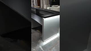 Faus 11ft Extra long Custom Modern Office Reception Desk for Bar and Office and Spa Retail Store [upl. by Rosenberg254]