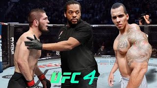 Khabib Nurmagomedov vs Romario Dos Santos EA sports UFC 4 [upl. by Bonns]