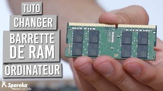 Comment changer la barette de RAM dun PC portable [upl. by Armillia664]