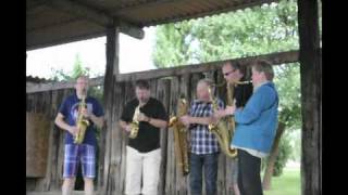 Quintessence Saxophone Quintet plays quotFuge in dmollquot by JSBach Practice for TIM [upl. by Hcnarb604]