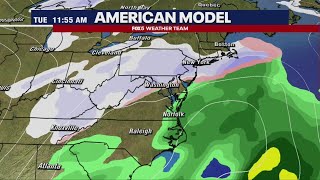 DC weather Rain Friday ahead of possible snow [upl. by Willock]