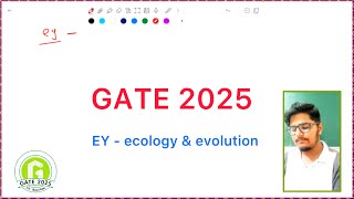 GATE 2025 ey paper  gate ecology paper 2025 [upl. by Annaeerb373]